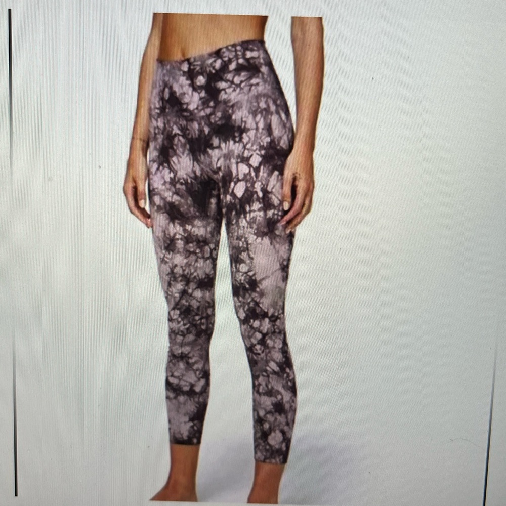 lululemon athletica wunder under HR Shibori Tie-Dye Leggings 10